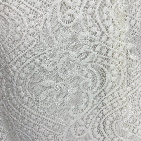 BLUSH SC Classic Simple Boho Lace Openback Stretch Shimmering Wedding Dress S-XS - Picture 9 of 12